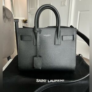 Saint Laurent Nano Sac du Jour (black grain leather)